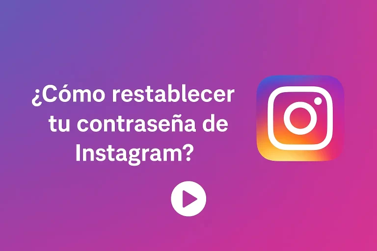 Como restablecer tu contraseña de Instagram